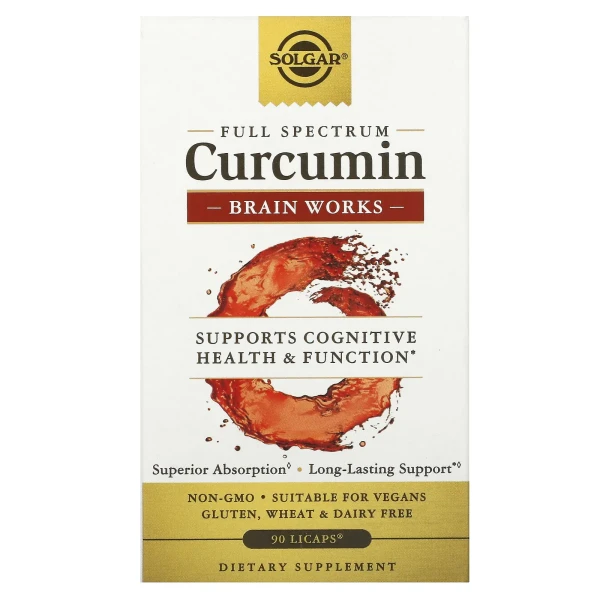 Куркумін для підтримки когнітивного здоров'я (Curcumin Brain Works) 90 капсул
