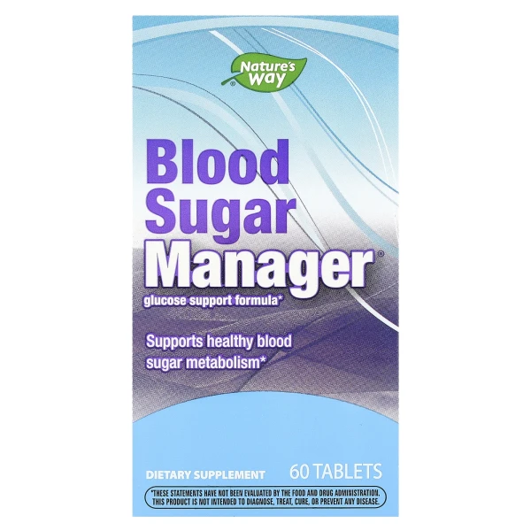 Регулятор рівня цукру в крові Nature's Way (Blood Sugar Manager) 60 таблеток