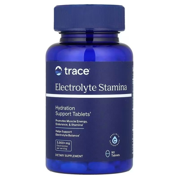 Электролиты для выносливости Trace Minerals Research (Electrolyte Stamina) 90 таблеток