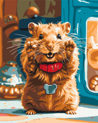 Картина за номерами Тварини Хом'як 40x50 см Origami