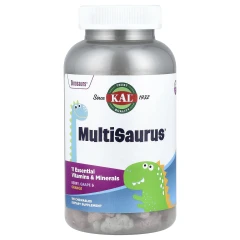 KAL, MultiSaurus®, ягоди, виноград і апельсин, 180 жувальних таблеток
