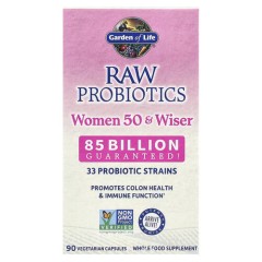 Пробіотики для жінок 50+ Garden of Life (RAW Probiotics Women 50 &amp; Wiser) 90 рослинних капсул