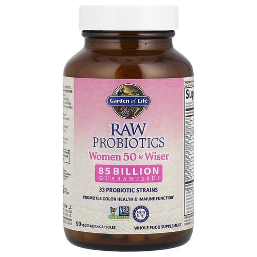 Пробиотики для женщин 50+ Garden of Life (RAW Probiotics Women 50 & Wiser) 90 растительных капсул