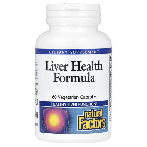 Формула для здоровья печени Natural Factors (Liver Health Formula) 60 растительных капсул