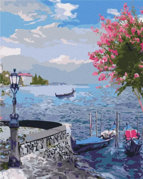 Картина за номерами Старовинний сад біля моря 2  Brushme 48x60