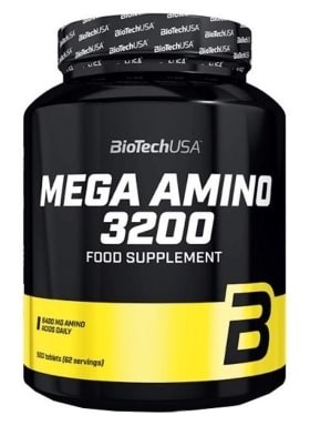 Мега комплекс амінокислот 3200 мг BioTech USA (Mega Amino 3200) 500 таблеток