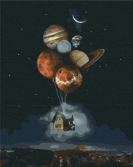 Картина за номерами Дім в стратосфері  Brushme 48x60