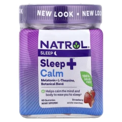 Підтримка сну (Sleep + Calm) 60 жувальних цукерок зі смаком полуниці