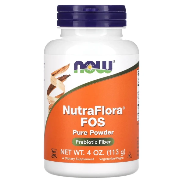 Фруктоолігосахариди Now Foods (NutraFlora FOS) 5000 мг 113 г
