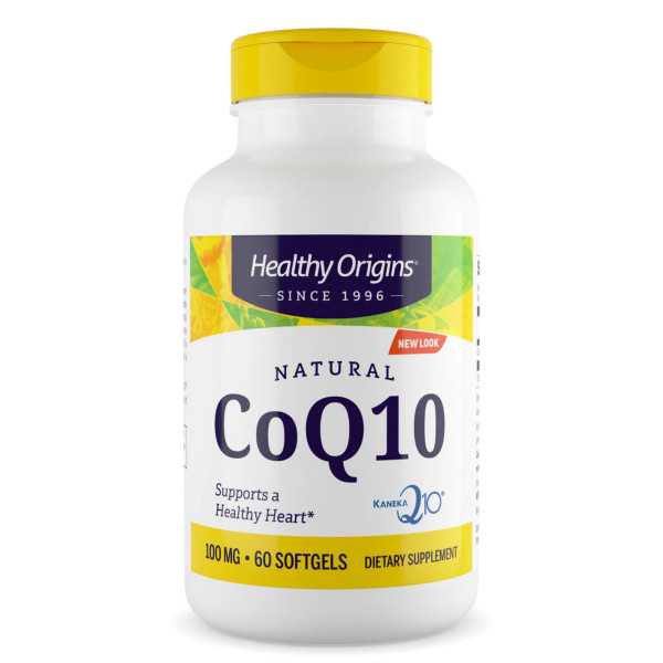 Коензим Q10, Healthy Origins, Kaneka Q10 (CoQ10 Gels), 100 мг, 60 капсул