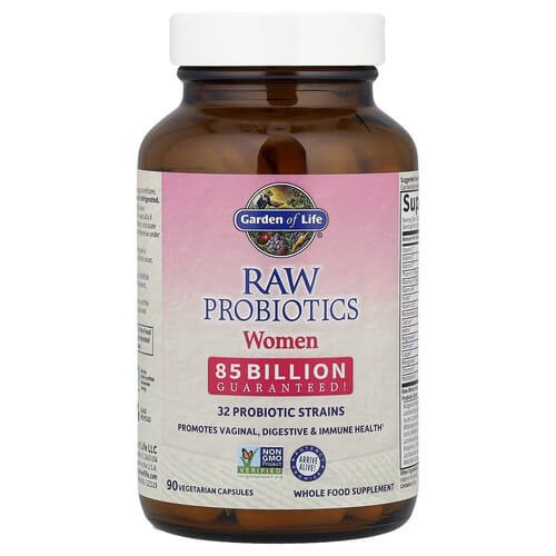 Пробиотики для женщин 85 млрд КОЕ Garden of Life (RAW Probiotics Women) 90 растительных капсул