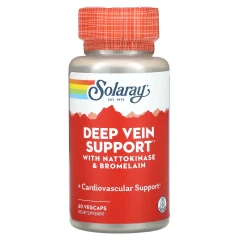 Solaray, підтримка глибоких вен, 60 капсул VegCap