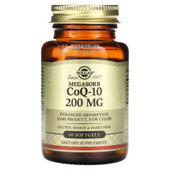 Коензим Q10 Solgar (Megasorb CoQ-10) 200 мг 60 капсул