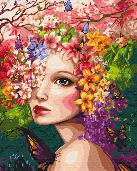 Картина за номерами Весняна німфа  Brushme 40x50