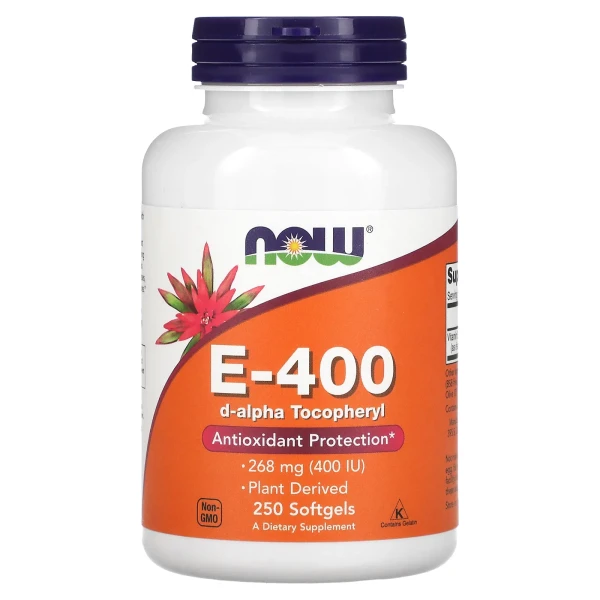 Вітамін Е-400 NOW Foods (Vitamin E) 268 мг 250 капсул