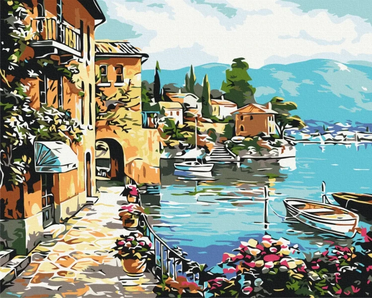 Картина за номерами Літня набережна  Brushme 48x60
