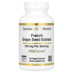 Экстракт косточек французского винограда California Gold Nutrition (French Grape Seed Extract) 100 мг 120 капсул