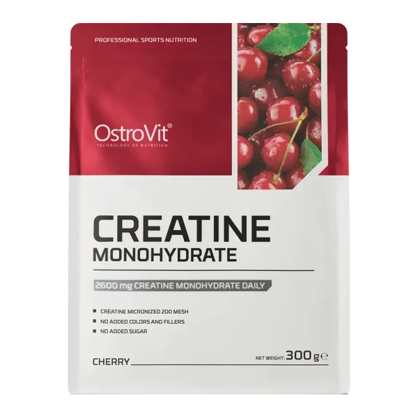 Креатин моногідрат Ostrovit Creatine Monohydrate вишня 300 г