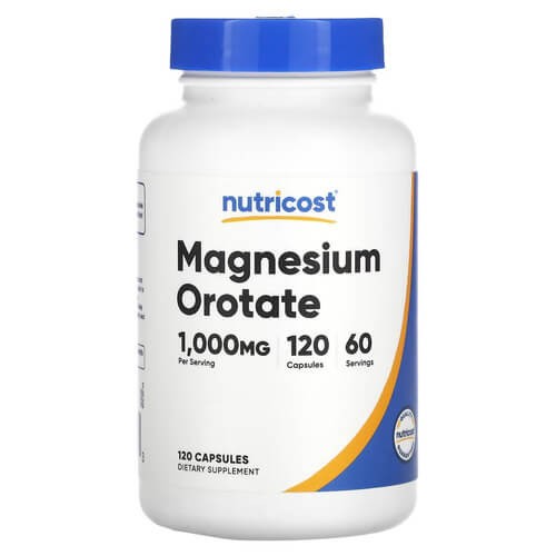 Оротат магния Nutricost (Magnesium Orotate) 120 капсул
