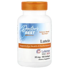 Doctor's Best, лютеїн з Lutemax 2020, 20 мг, 180 капсул