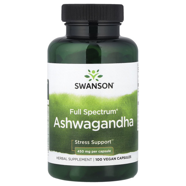 Екстракт кореня ашвагандхи Swanson (Ashwagandha) 100 капсул