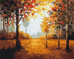 Преміум картина за номерами Куточок осені Brushme 40x50