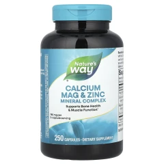 Кальцій магній та цинк Nature's Way (Calcium Mag and Zinc) 250 капсул