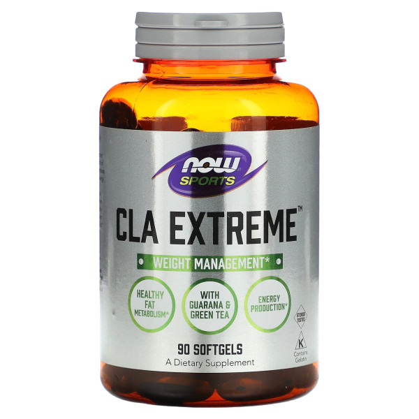 Кон'югована лінолева кислота Now Foods (CLA Extreme) 750 мг 90 капсул