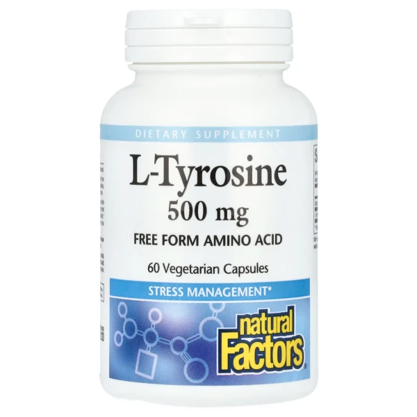 Л-Тирозин Natural Factors (L-Tyrosine) 500 мг 60 капсул