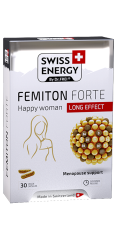 Підтримка при менопаузі, Femiton Forte Woman, Swiss Energy, комплекс продовженої дії, 30 веганських капсул