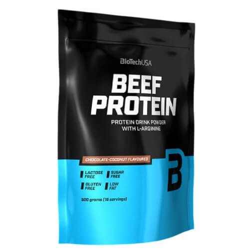 Яловичий протеїн 500 г BioTech USA (Beef Protein) зі смаком полуниці