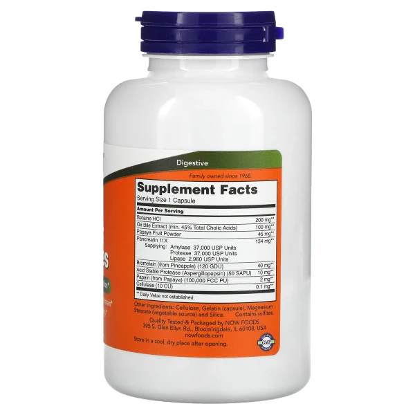 Суперферменти NOW Foods (Super Enzymes) 180 капсул