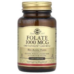 Фолат Solgar (Folate) 1000 мкг 120 таблеток