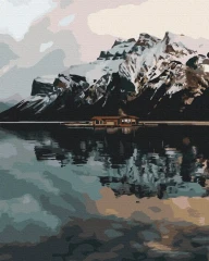 Картина за номерами Будиночок в горах  Brushme 40x50