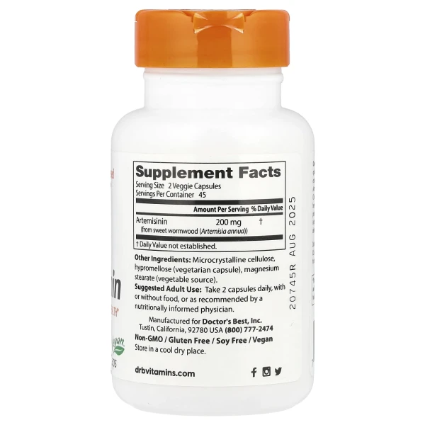 Артемізинін Doctor's Best (Artemisinin) 100 мг 90 капсул