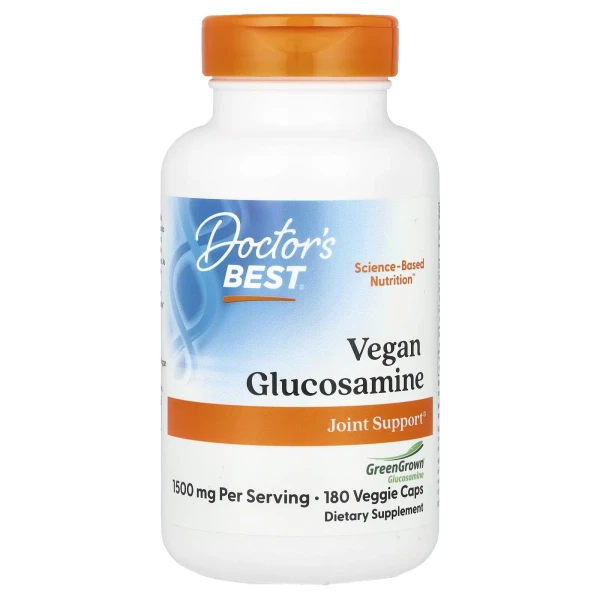 Веганський глюкозамін сульфат Doctor's Best (Vegan Glucosamine sulfate) 180 капсул