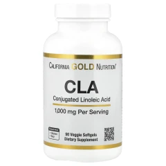 Кон'югована лінолева кислота California Gold Nutrition (CLA) 1000 мг 90 капсул