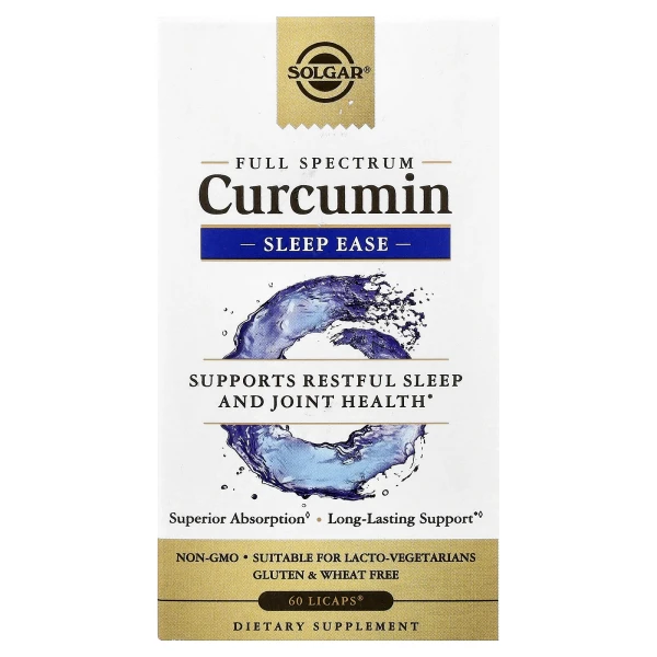Куркумін повного спектру – нормалізація сну Solgar (Curcumin Sleep easy) 60 капсул