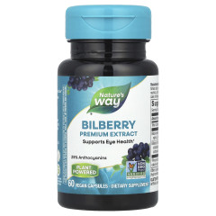 Екстракт чорниці преміальної якості Nature's Way (Bilberry) 60 веганських капсул