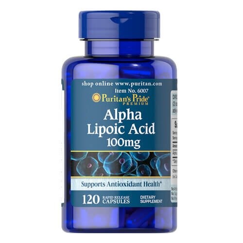 Альфа-липоевая кислота 100 мг Puritan's Pride (Alpha Lipoic Acid) 120 капсул