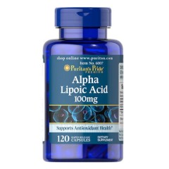 Альфа-липоевая кислота 100 мг Puritan's Pride (Alpha Lipoic Acid) 120 капсул
