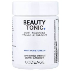 Витамины для кожи, волос, ногтей Codeage (Beauty Tonic) 90 растительных капсул