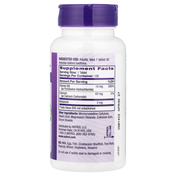 Мелатонін Natrol (Melatonin) 3 мг 120 таблеток