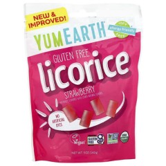 Лакриця без глютену зі смаком полуниці YumEarth (Gluten Free Licorice Strawberry) 142 грам