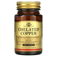 Мідь Solgar (Chelated Copper) 2.5 мг 100 таблеток