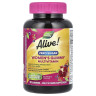 Мультивітаміни для жінок Nature's Way без цукру (Alive Women's Gummy Multivitamin Zero Sugar) 50 жувальних цукерок із полуничним смаком