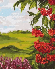Картина по номерам Полевая калина © Bona Brushme 40x50