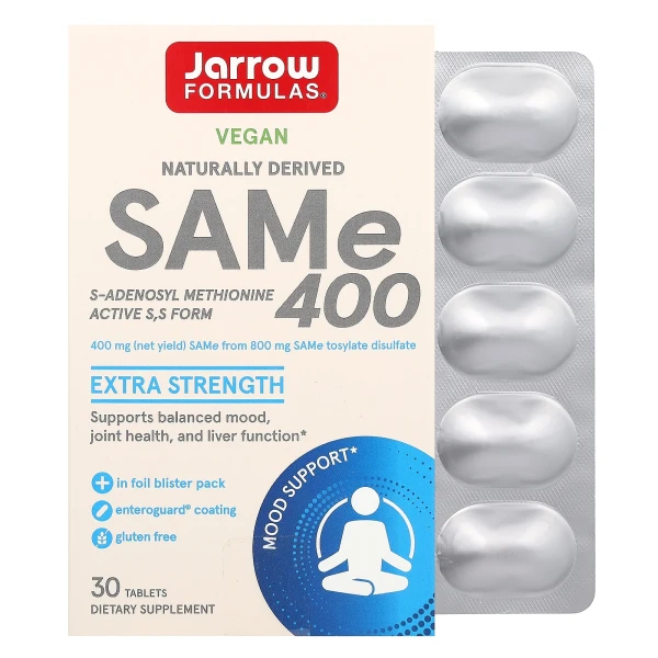 Природний SAM-e 400 Jarrow Formulas (SAM-e 400) 400 мг 30 таблеток