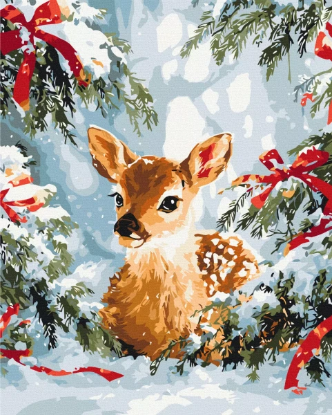 Картина за номерами Казка серед ялин 40x50 Brushme