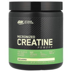 Optimum Nutrition, мікронізований креатин у порошку, нейтральний смак, 300 г